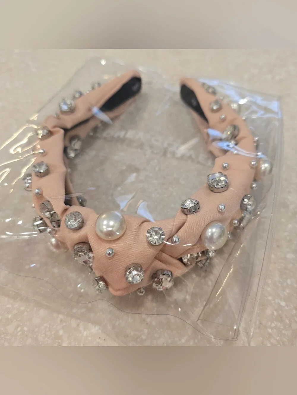 LELE SADOUGHI X Stoney Clover Lane Sparkling Cider Crystal & Pearl Headband SCL